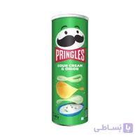 چیپس پرینگلز با طعم پنیر و پیاز ۱۶۵ گرمی