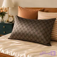 رو بالشی طرحدار ساتن طرح گوچی کد 2056