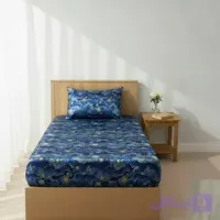 سرویس روتختی 1 نفر 2 تکه مدل ساتن ابریشم دورکشدار ونگوک