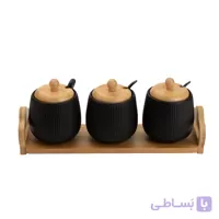 ست سه پارچه جا ادویه‌ و چاشنی‌خوری BL-0032