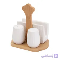 ست نمک پاش، فلفل پاش و جای دستمال کاغذی مدل WH-0051