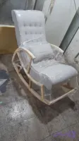 صندلی راک مدل دسته دار با بهترین متریال چوب و پارچه