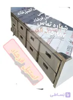 تاپینگ صنعتی 6 کشو با یخچال و فریزر | مناسب رستوران و آشپزخانه صنعتی | استیل فرشاد