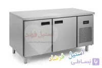 یخچال و فریزر صنعتی دو درب میزکاری | مناسب رستوران و آشپزخانه صنعتی | استیل فرشاد