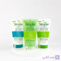 ژل شستشوی صورت سیمپل Simple | پاک‌کننده ملایم و‌ آبرسان حجم ۱۵۰ میل (اورجینال)