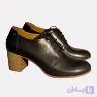 کفش آکسفورد پاشنه دار زنانه چرم
