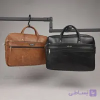 کیف اداری تک زیپ دقت | کیف چرمی سوگو شیک و جادار | کیف لومو