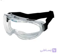 عینک ایمنی آلبا سیفتی مدل گاگل رنگ سفید
