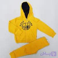 ست سوئیشرت شلوار کلاهدار پسرانه طرح توپ فوتبال وارداتی B.O.S.SN