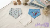 پیشبند نوزادی دولایه سه گوش
