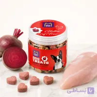 بیسکوئیت تشویقی سگ با طعم ماهی و چغندر قرمز