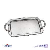 سینی استیل یک میل بدون پایه کوچک یونیک مدل UN-4019