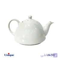 قوری چینی سفید (ساده) یونیک UN-7543