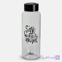 بطری آب متوسط درب مشکی یونیک UN-3064