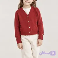 کت بافت قرمز دخترانه برند piazaitalia