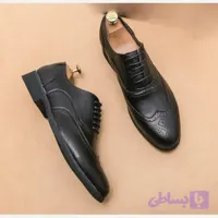 کفش مردانه رسمی مجلسی مدل کسری چرم درجه یک سایز 40 تا 44 (کد HB57C)