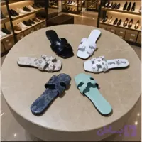 صندل روفرشی زنانه مدل nova رویه چرم مصنوعی زیره PVC سبک و راحت سایز 37 تا 40 (کد ZJK30)