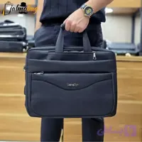 کیف اداری و لپتاپی 3 کاره بنلتون جنس دیبا مشکی - ودیز شاپ