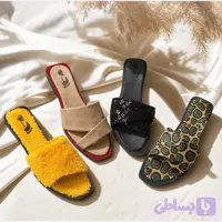 پک چهار جفتی صندل زنانه سایز 37 زیره PVC رویه پارچه سبک و راحت شیک (کد II6AT)