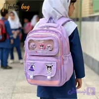 کوله پشتی دخترانه کرومی ضد آب مناسب کلاس اول تا چهارم طبی و جادار (کد BCOSZ)