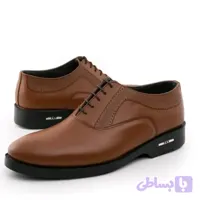 کفش مردانه پاسارگاد چرم مجلسی عسلی رسمی اداری (کد ICWPO)