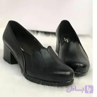 کفش زنانه طبی چرمی پاشنه دار طرح Zara مشکی سایز 37 تا 40 (کد 0G207)