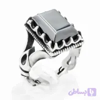 انگشتر حدید صینی مردانه طرح رهبری (کد T4QFS)