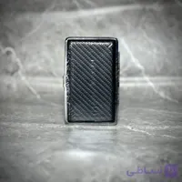 کیف و جعبه سیگار چرمی - ‌مشکی طرحدار