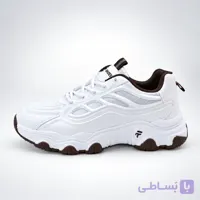 کتونی زنانه مک لینیت سفید قهوه ای | Maklinit White Brown