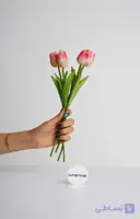شاخه گل مصنوعی لاله طبیعی‌نما