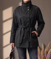 ترنچ کت آستردار کتان زارا گرم بالا کد 019