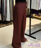 شلوار مجلسی کمربندی فاستونی ریزش دار کار ترک