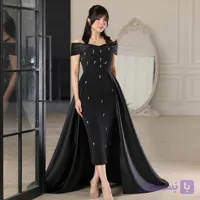 پیراهن مجلسی قواصی ساتن مدل (آنیل)