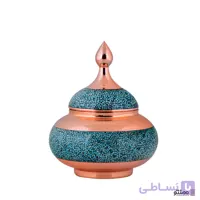 قندان فیروزه کوبی آقا جانی سایز کوچک ارتفاع ۱2