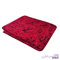 روفرشی دو رو مخمل زرتاب طرح صبرا رنگ سبز