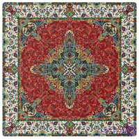 رومیزی مربع ترمه طرح سورنا کد 1263