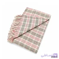 سفره نان پنبه ای ریشه دار قرمز سایز 98*98 سانتی متر