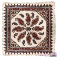 رومیزی مربع قلمکار اصفهان طرح بته جقه 100*100