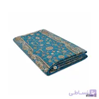 روفرشی مخمل ابریشم گلبار نوین رنگ آبی