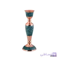 شمعدان فیروزه کوبی آقاجانی سایز بزرگ ارتفاع 25