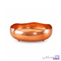 کاسه مسی مدل درسا پایه دار لب دالبر