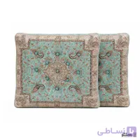 پشتی سنتی ترمه طوبی – بسته 2 عددی آبی