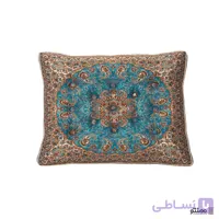 پشتی سنتی ترمه نسترن – بسته 2 عددی آبی