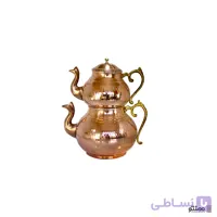 ست کتری و قوری مسی دسته برنجی