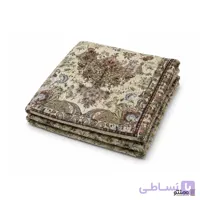 روفرشی مخمل زرک دار رز مریم رنگ طوسی کد 310