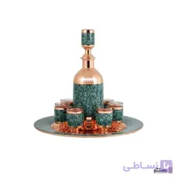 سرویس شربت خوری ۸ پارچه فیروزه کوبی آقاجانی مینیاتوری