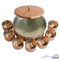 جا ادویه دست ساز مسی مدل چکشی 8 تکه