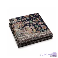 روفرشی مخمل زرک دار رز مریم رنگ سرمه ای کد 310