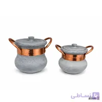 دیزی سنگ و مس دسته دار مدل شلغمی