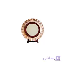 آینه مسی دور چوبی